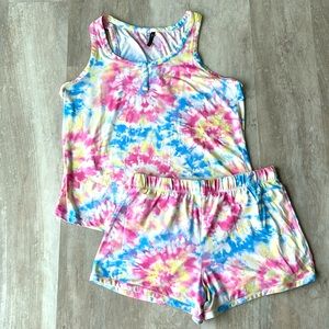 Jaclyn Intimates Tie Dye Pajama Top